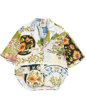 FARM Rio Latin Trip Scarves Shirt - Metallic