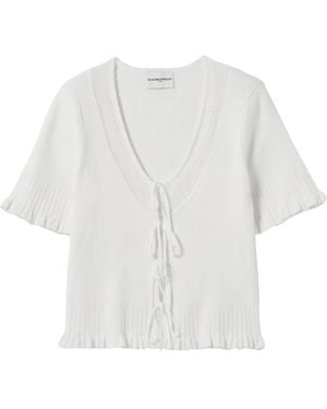 Claudie Pierlot V-Neck Top - White