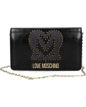 Love Moschino Studded Chain Cross Body Bag - Black