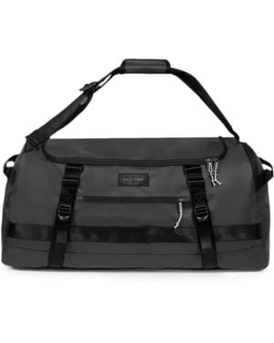 Eastpak Logo-Patch Buckle-Strap Backpack - Black