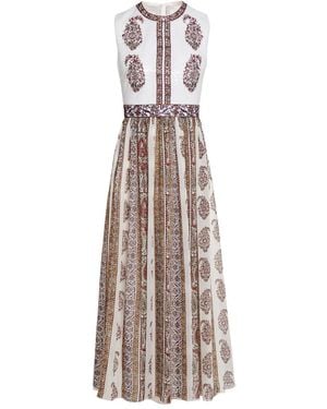 Giambattista Valli Kleid Mit Muster - Weiß