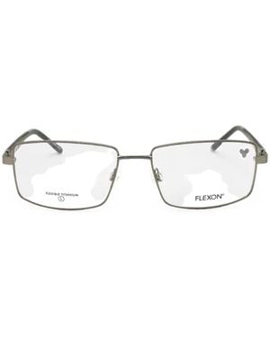 Flexon Rectangle-Frame Glasses - White