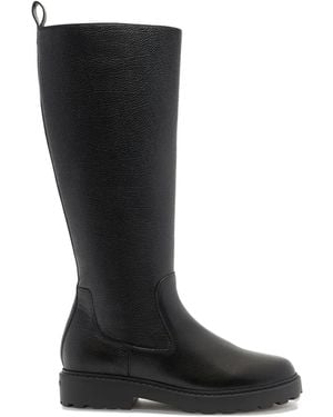 Bally Gusto Grained Boots - Black