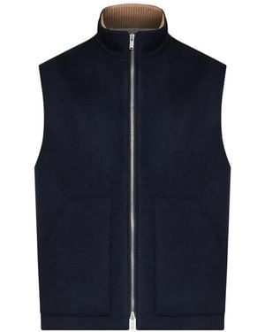 Lardini Zip-Up Gilet - Blue
