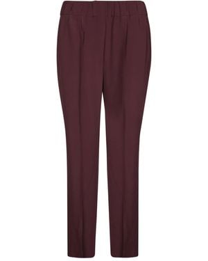 Brunello Cucinelli Pleated-Front Trousers - Purple