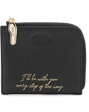 Tod's Microstud-Detail Wallet - Black