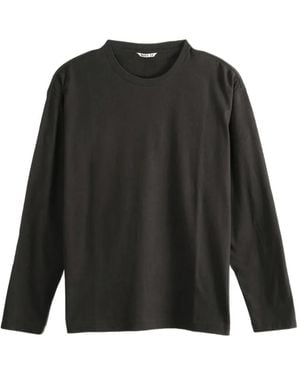 AURALEE Long-Sleeve T-Shirt - Black