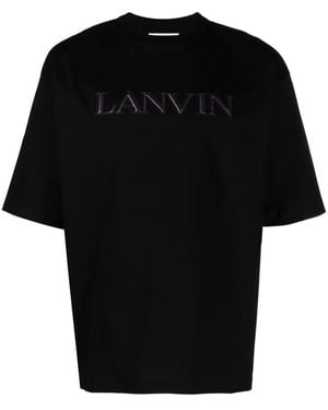 Lanvin ロゴ Tシャツ - ブラック