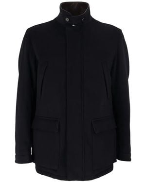 Lardini Cashmere Field Jacket - Black