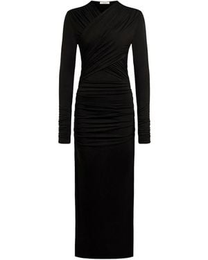 12 STOREEZ カウルネック ドレス - ブラック