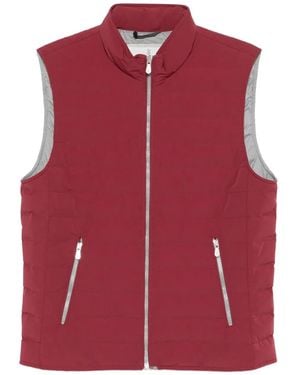 Brunello Cucinelli Quilted zip-front vest - Rot