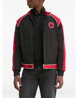 HUGO Quilted Panelled Jacket - Black