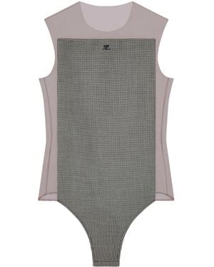 Courreges Body Illusion Con Motivo Pied De Poule - Gris