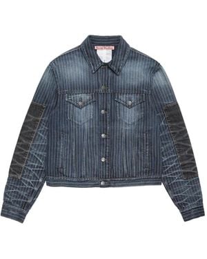 Acne Studios Patchwork Denim Jacket - Blue