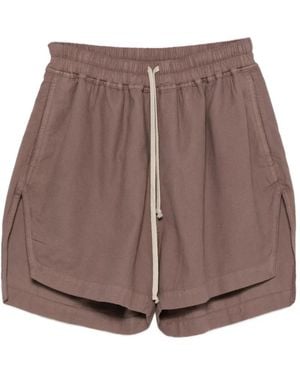 Rick Owens Drawstring-Waistband Shorts - Brown