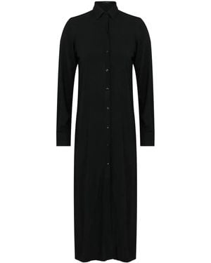 Lenny Niemeyer Long-Sleeve Buttoned Shirt Dress - Black