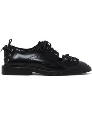 Simone Rocha Brogue-Detail Derby Shoes - Black