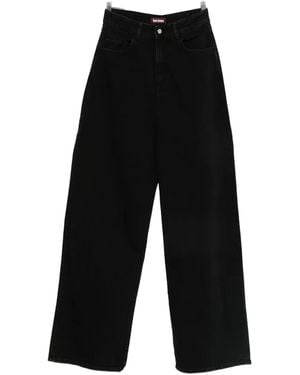 ICON DENIM Wide-Leg Jeans - Black