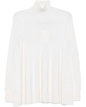 TOTEME Gerippter Rollkragenpullover - Weiß