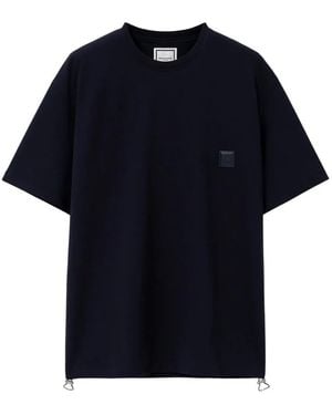 WOOYOUNGMI Logo-Patch T-Shirt - Blue