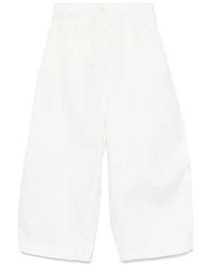Cordera Tubular Curved Trousers - White