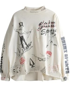 SAINT Mxxxxxx Drawing T-Shirt - White