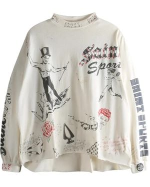 SAINT Mxxxxxx Drawing T-Shirt - Wit