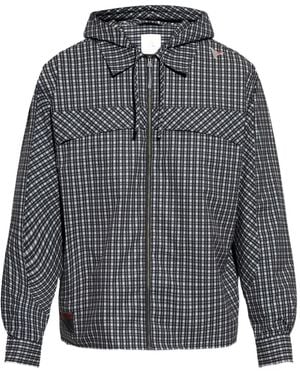 ROA Aair Flowave Hooded Checked Jacket - Grey