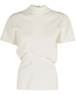 FEDERICA TOSI Mock-Neck T-Shirt - White