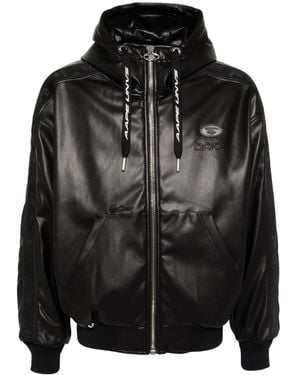Aape By A Bathing Ape Faux-Leather Jacket - Black