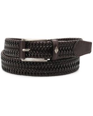 Lottusse Apolo Braided Leather Belt - Black