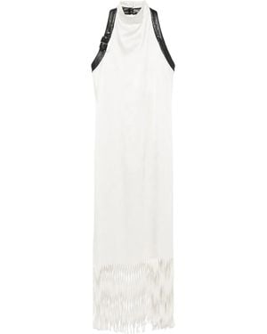 Nanushka Fringed Midi Dress - White