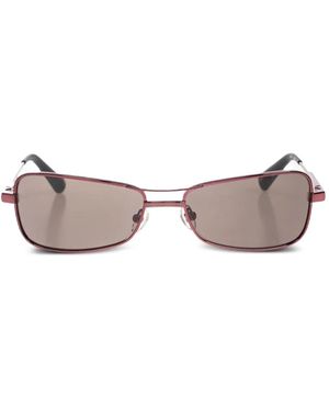 Jacquemus Rectangle-Frame Sunglasses - Brown