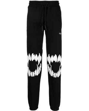 Phobia Jogginghose Mit Mund-Print - Schwarz