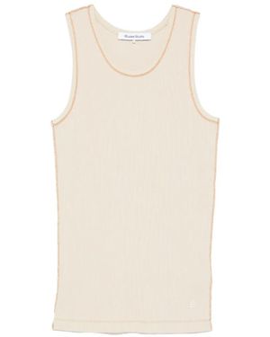 Etudes Studio Ribbed Tank Top - White