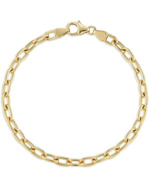 Jade Trau 18K Oval-Link Bracelet - Metallic