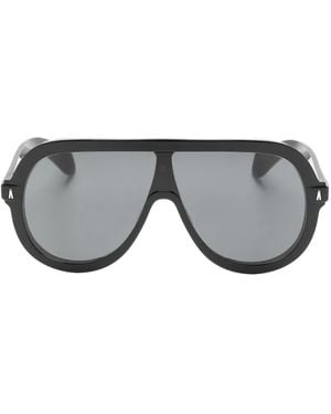 Moncler Sunsette Pilot-Frame Sunglasses - Grey