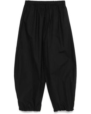Pinko Cotton Tapered Trousers - Black