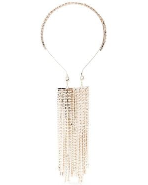 Rosantica Amarena Fringe Necklace - White