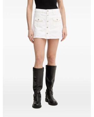 Levi's Button-Up Cargo Mini Skirt - White