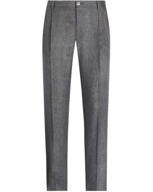 Dolce & Gabbana Linen Trousers - Grey