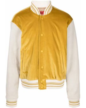 424 Zweifarbige Bomberjacke - Gelb