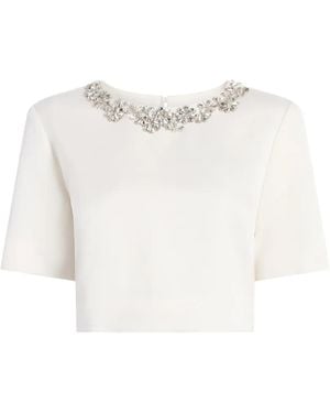 Cinq À Sept Tumbling Flowers Adona Top - White