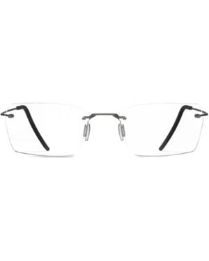 Blackfin Loop Brille Mit Eckigem Gestell - Weiß