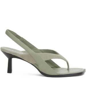 3.1 Phillip Lim 60Mm Slingback Square-Toe Sandals - Metallic
