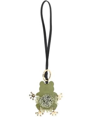 Miu Miu Leather Keyring Trick - Metallic