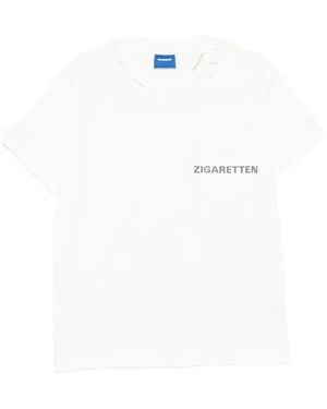 DAGGER T-Shirt À Effet Usé - White