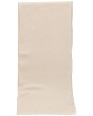 Destin Fringed-Edge Scarf - White