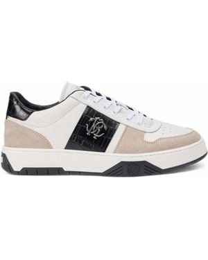 Roberto Cavalli Sneakers Mit Kroko-Effekt - Weiß
