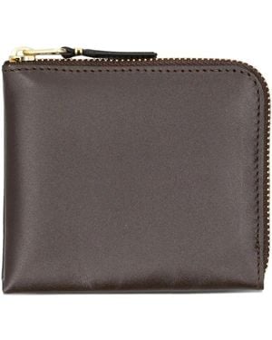 Comme des Garçons Zipped Leather Wallet - グレー